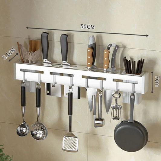 Soporte Estético de Utensilios de Cocina - (Acero inoxidable)