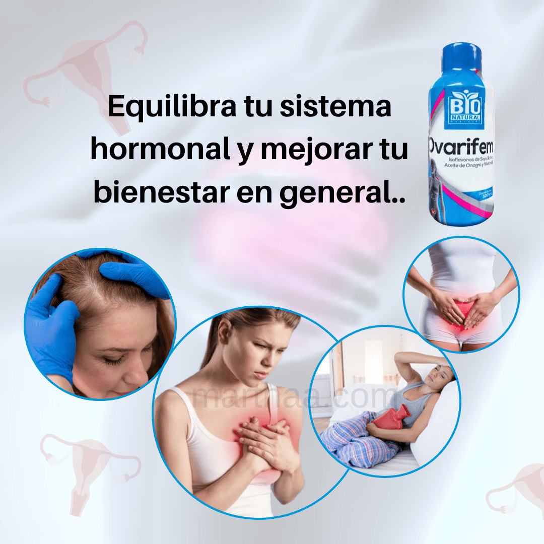 Ovarifem 500ml Isoflavonas-Biotina-Onagra-Vit E