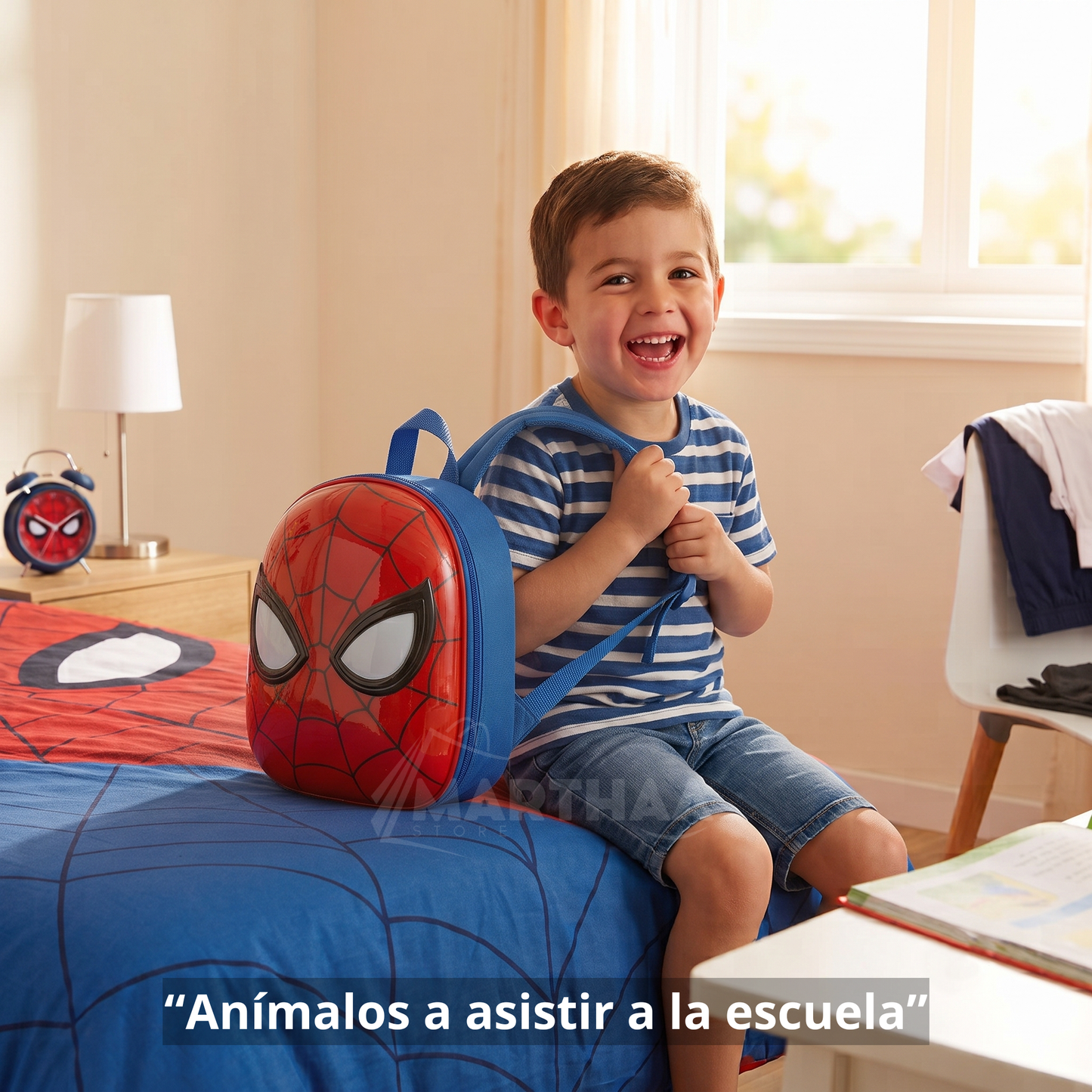Mochila 3D de Spiderman Unisex 🕷️