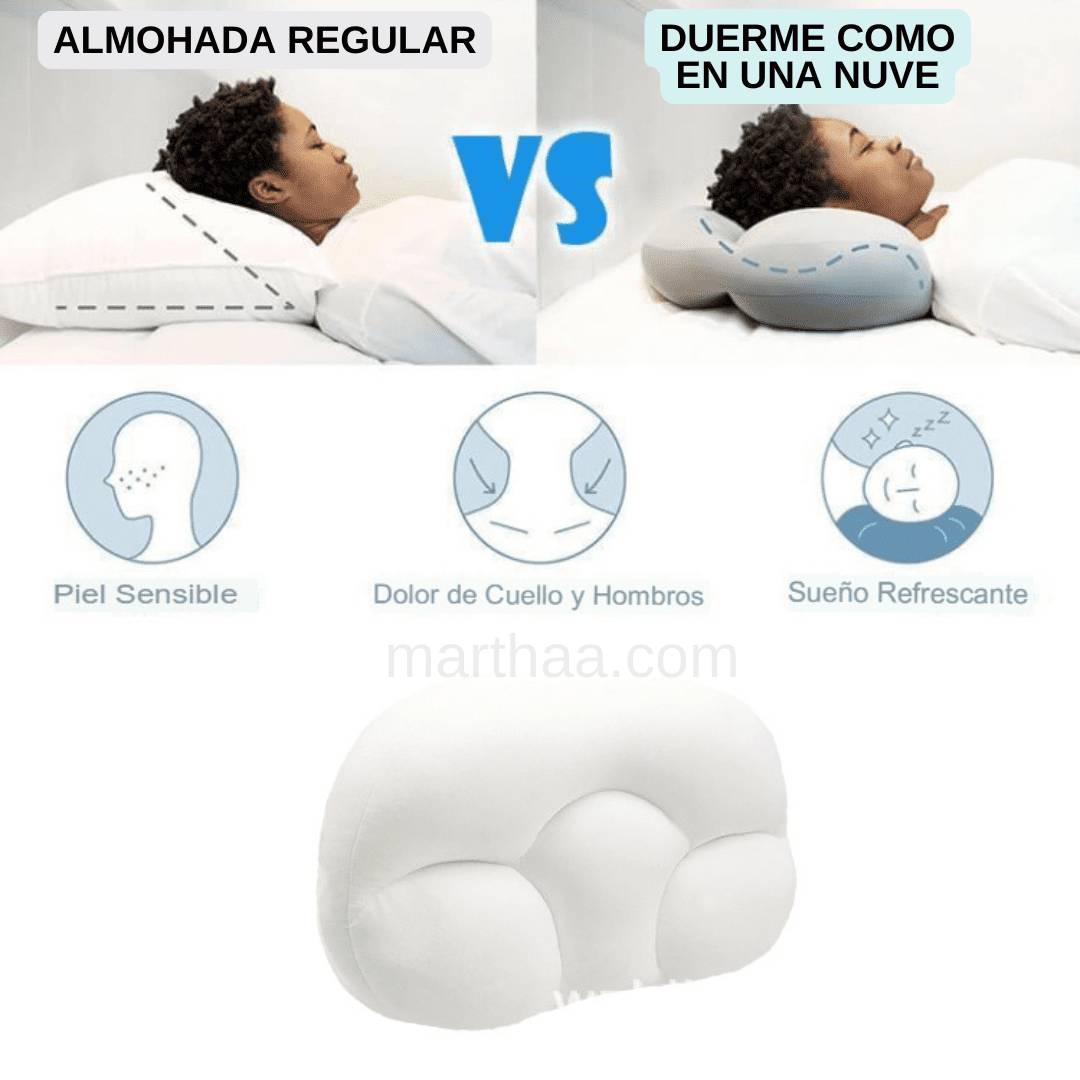 Combo de Almohadas Ortopedicas X2 Para el Cuello y Piernas MARTHAA STORE