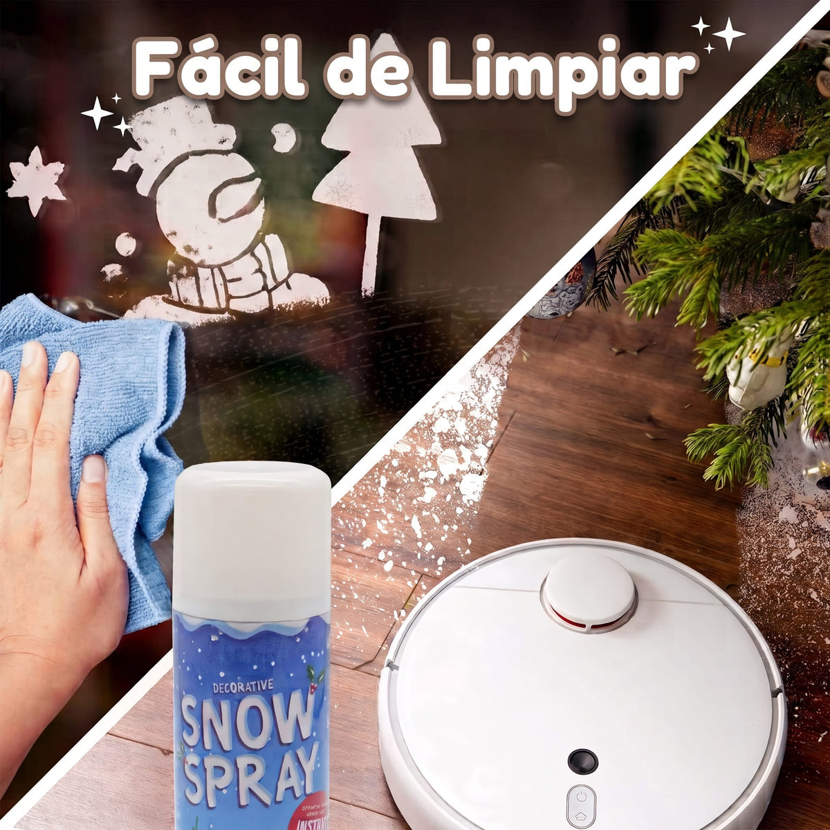 Nieve En Spray Para Arbol De Navidad x2
