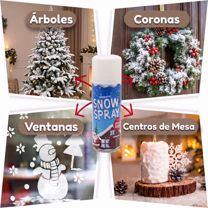 Nieve En Spray Para Arbol De Navidad x2