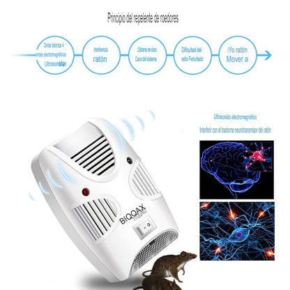 REPELENTE CON TECNOLOGÍA ULTRASÓNICA PARA PLAGAS 🦟