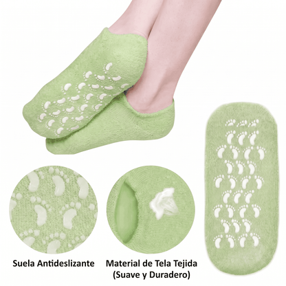 MEDIAS DE GEL-SILICONA HIDRATANTES UNISEX (X2 Pares Reutilizables)