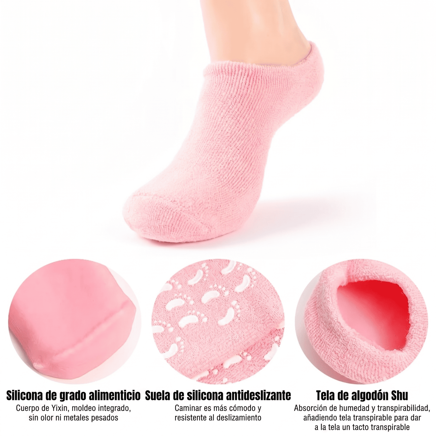 MEDIAS DE GEL REPARADORAS REUTILIZABLES UNISEX (X2 Pares)