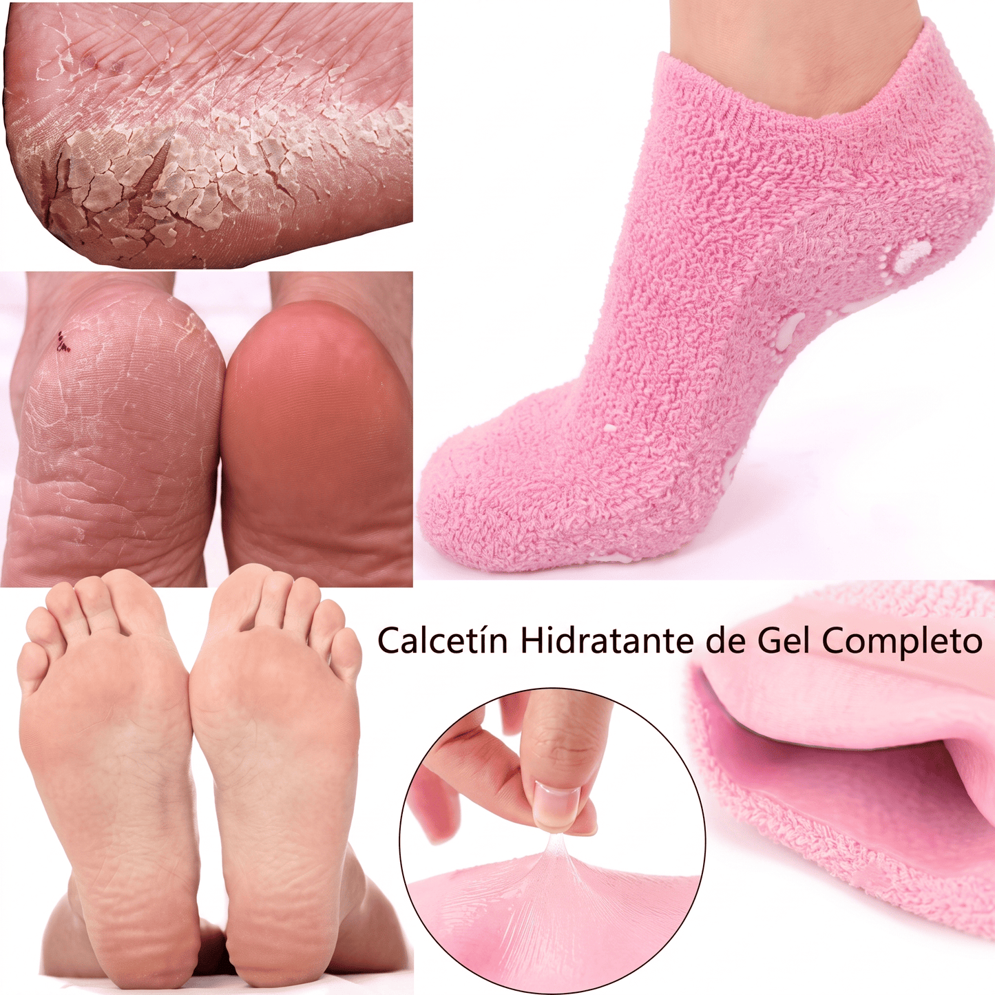 MEDIAS DE GEL REPARADORAS REUTILIZABLES UNISEX (X2 Pares)