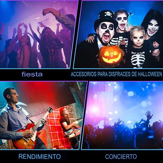 Gafas LED Visor Cyberpunk - Futuristas