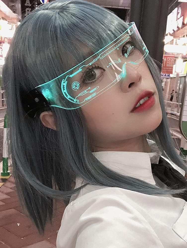 Gafas LED Visor Cyberpunk - Futuristas