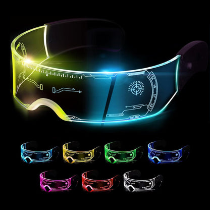 Gafas LED Visor Cyberpunk - Futuristas
