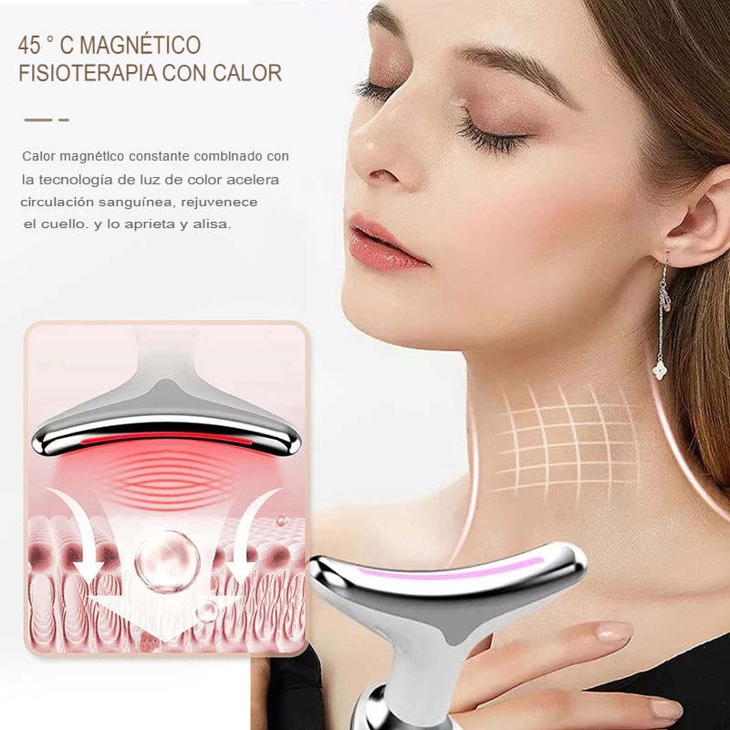 Masajeador Facial Antiarrugas 7 en Uno + 3 modos de Masajes