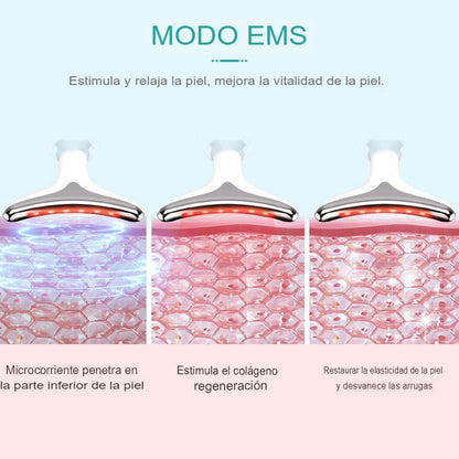 Masajeador Facial Antiarrugas 7 en Uno + 3 modos de Masajes