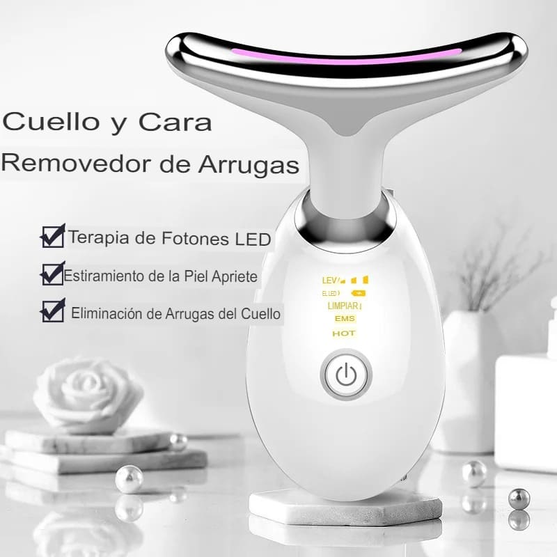 Masajeador Facial Antiarrugas 7 en Uno + 3 modos de Masajes
