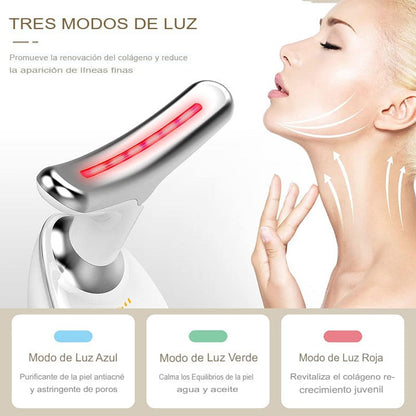 Masajeador Facial Antiarrugas 7 en Uno + 3 modos de Masajes