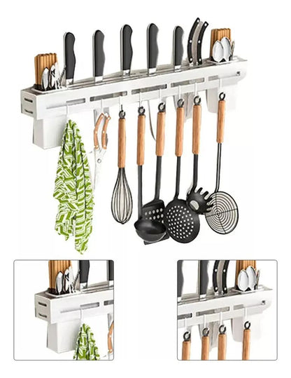 Soporte Estético de Utensilios de Cocina - (Acero inoxidable)